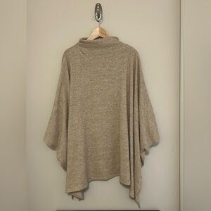 Zenana Outfitters Cozy Tan Poncho